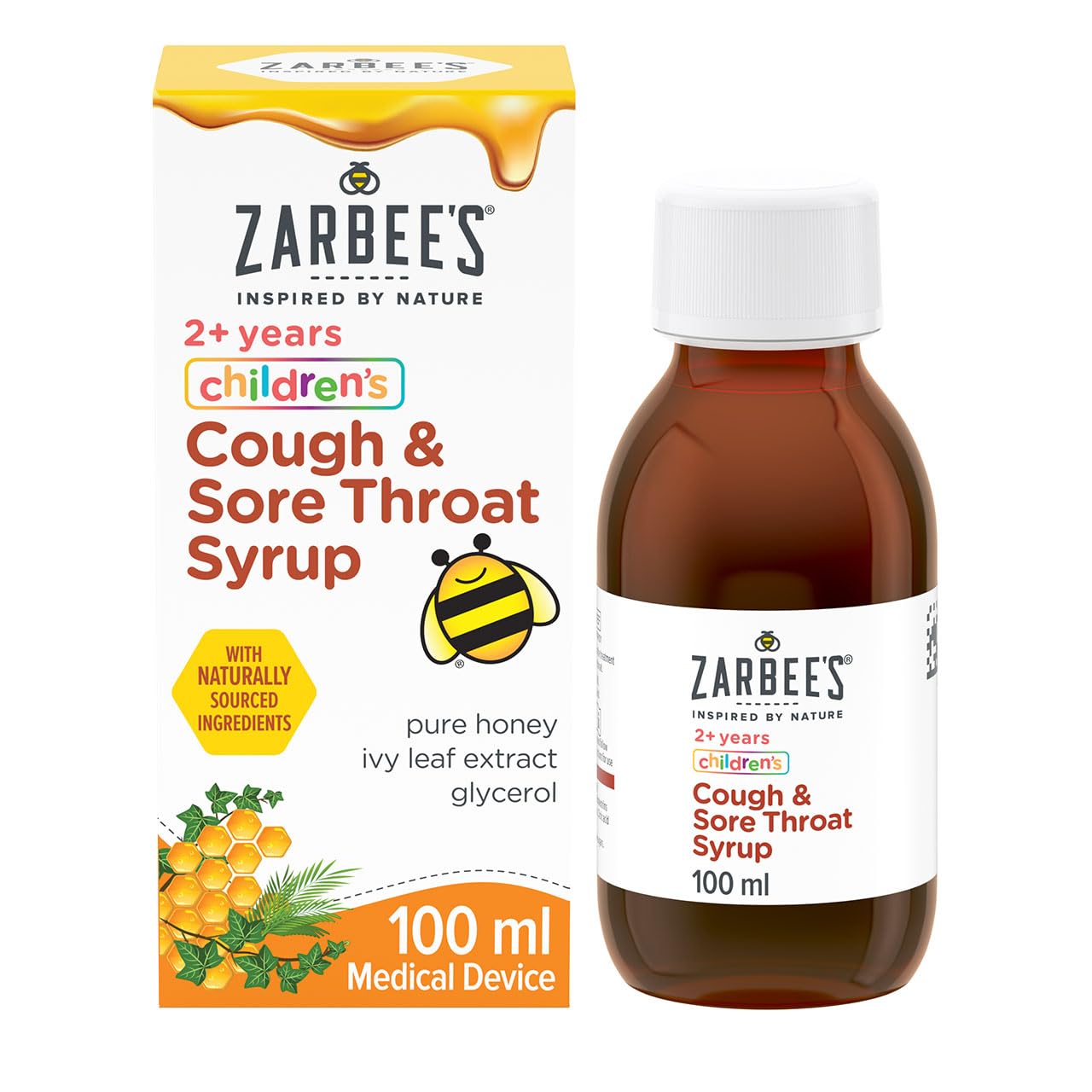 Zarbee's Children's Cough & Sore Throat Syrup 100Ml