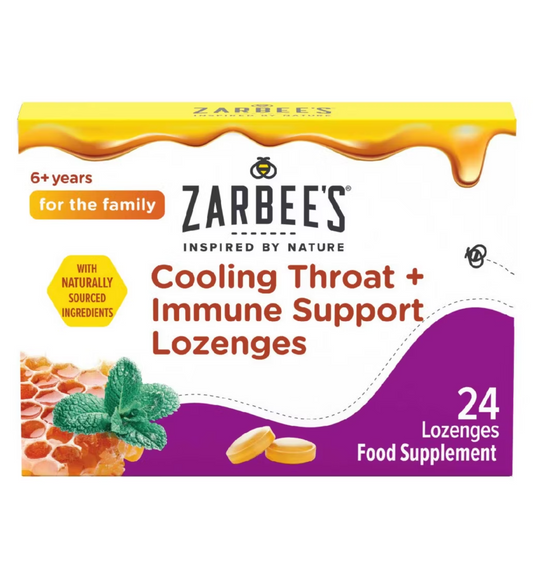 Zarbee's Cooling Throat + Immune Support Lozenges 24s