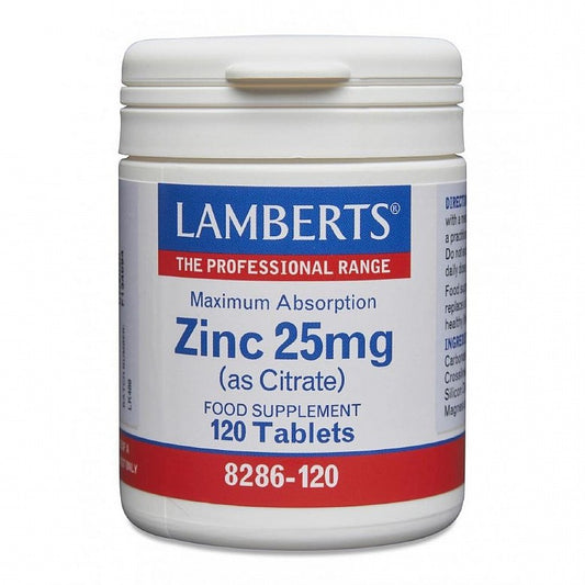 Lamberts Zinc 25mg (as Citrate) x120