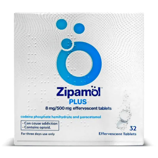 Zipamol Plus 8/500mg x 32 Effervescent