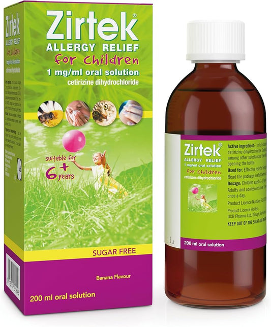 Zirtek Allergy Relief 200 ml Syrup