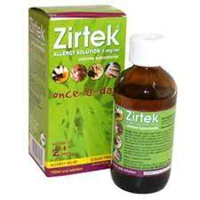 Zirtek Allergy Relief Solution – Cetirizine Liquid, 200ml